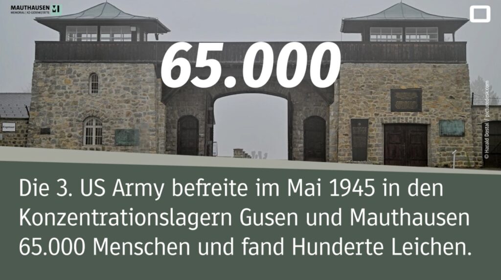 Infoscreen Gusen und Mauthausen