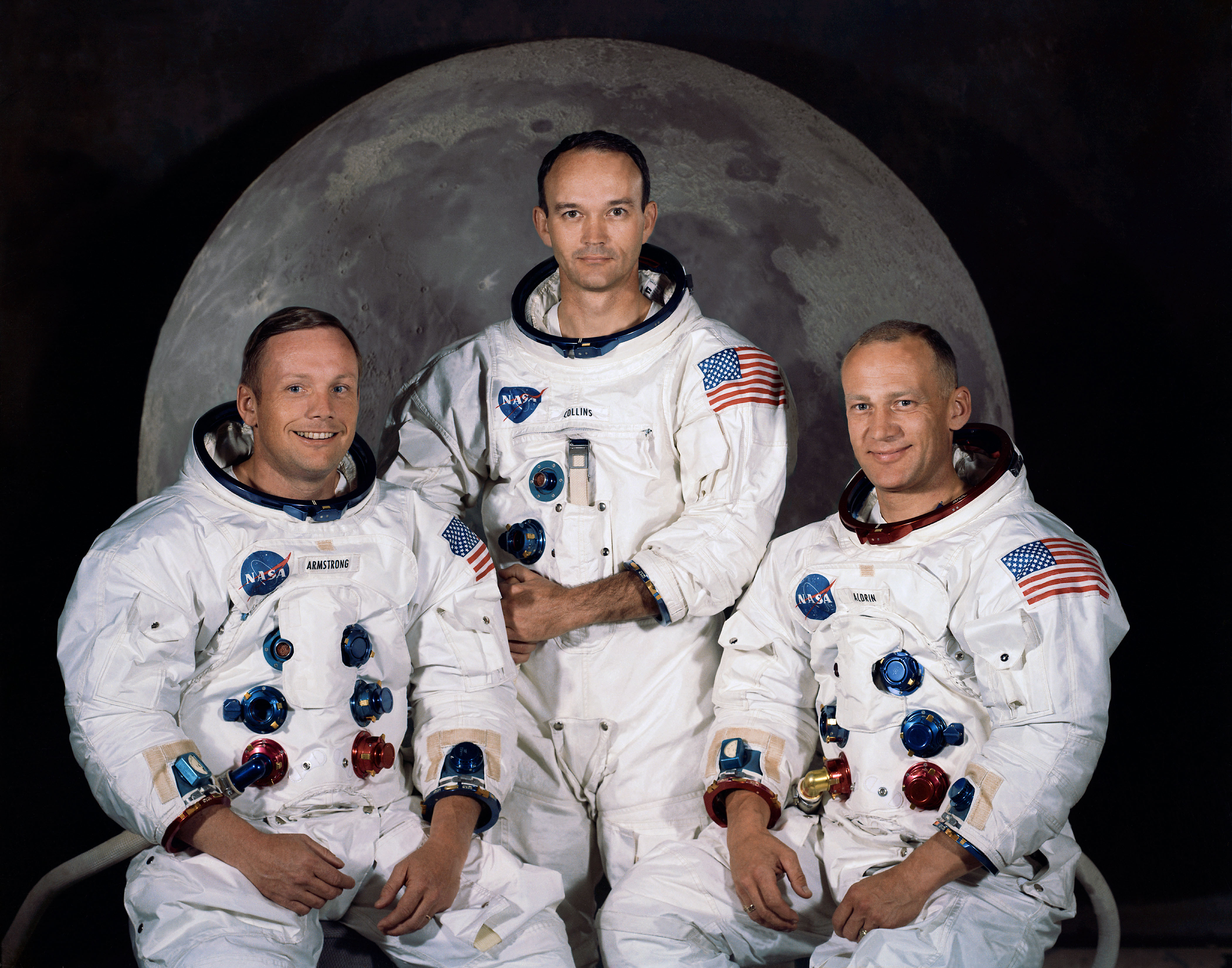 Apollo 11 Crew: Neil A. Armstrong, Michael Collins und Edwin E. Aldrin Jr.